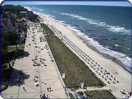 Promenade und Strand von K&uuml;hlungsborn